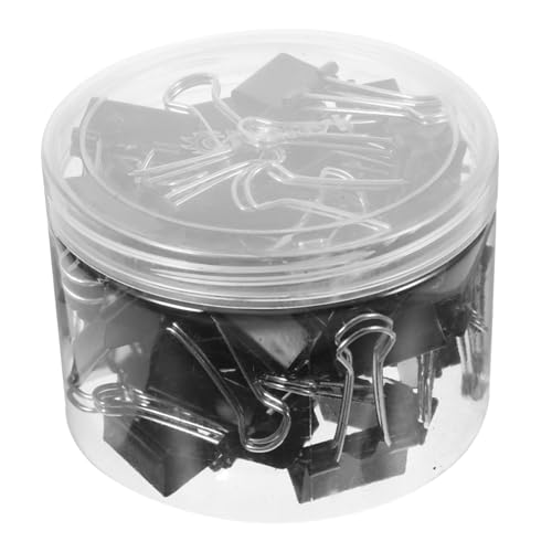 Housoutil 48 Stück Binder Clips Metall Klammern für Dokumente Bürobedarf Praktische Büroklammern zur Organisation von Unterlagen für Notizen Rechnungen von Housoutil