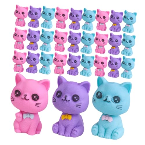 Housoutil 48 Stück Praktische Tier Radierer für Cartoon Radierer Niedlichem Katzen Design für Zeichnen Leicht und Handlich Farbenfroh von Housoutil
