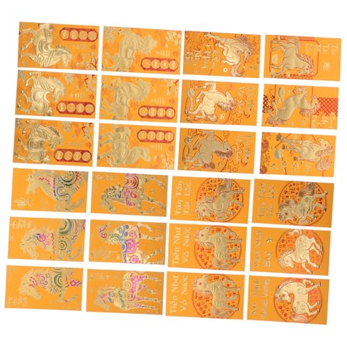 Housoutil 48 Stück Teiliges Lucky Money Envelopes Rote Umschläge mit Pferde Zodiacmotiv für Vietnamesisches Frühlingsfest Traditionelle Lunar Year Packets für Festliche Feierlichkeiten Housoutil 48 Stück Teiliges Lucky Money Envelopes Rote Umschläge mit Pferde Zodiacmotiv für Vietnamesisches Frühlingsfest Traditionelle Lunar Year Packets für Festliche Feierlichkeiten von Housoutil