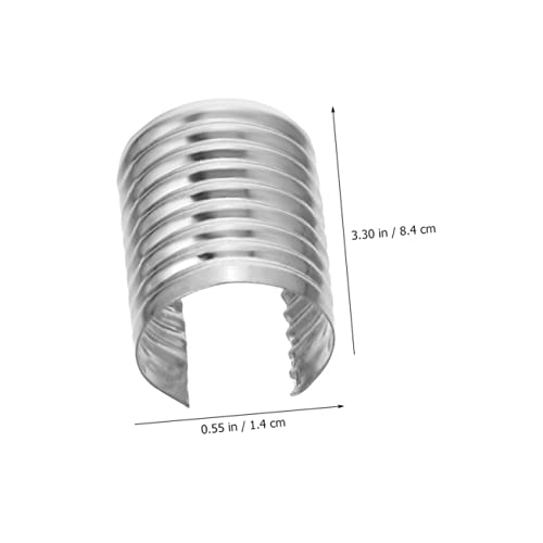 Housoutil 480 Stk. Teiliges Lederseil Klemmen Zylindrische Clips in Gold Silber Schwarz und Bronze für DIY Schmuck Quasten Schlüsselanhänger und Bastelarbeiten von Housoutil