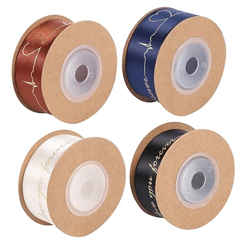 Housoutil 4Rollen Yards Dekoratives Geschenkband Bronzing Druck Valentinstag Und Bastelprojekte Teiliges Verschiedenen Farben Housoutil 4Rollen Yards Dekoratives Geschenkband Bronzing Druck Valentinstag Und Bastelprojekte Teiliges Verschiedenen Farben von Housoutil