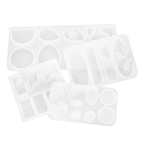 Housoutil 4Stücke Silikonformen Für DIY Schmuck Anhänger Epoxidharz Gießform Für Silikonohrringe Und Schmuckherstellung Kleine Und Große Formen Housoutil 4Stücke Silikonformen Für DIY Schmuck Anhänger Epoxidharz Gießform Für Silikonohrringe Und Schmuckherstellung Kleine Und Große Formen von Housoutil