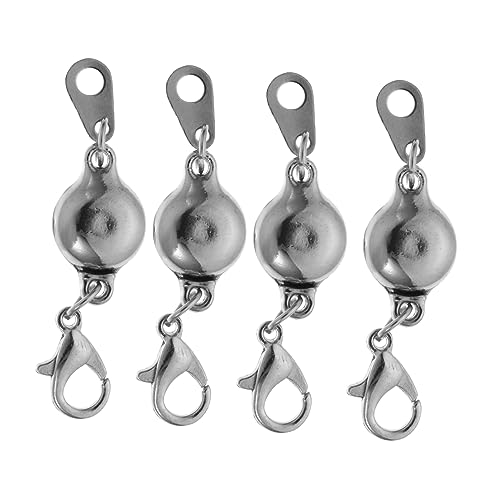 Housoutil 4Stücke Teiliges Magnetischer Schmuckverschlüsse Legierung Verriegelung für Armband und Halskettenverlängerungen für DIY Schmuckprojekte Langlebig und Einfach von Housoutil