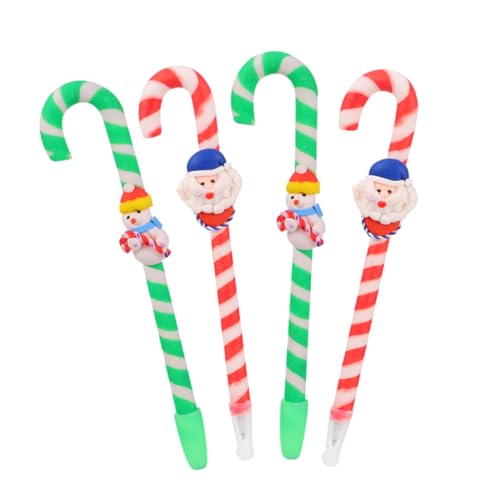 Housoutil 4Stücke Weihnachtsgeschenk Kugelschreiber Mit Weihnachtsmann Und Schneemann Stift Designs Für Büro Schule Und Zuhause Für von Housoutil