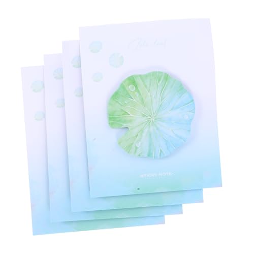 Housoutil 4pcs Dekorative Lotus -blatt -aufkleber -pad Kleine Notizpolster Für -schreibwaren- Und Bürovorräte Frühlingsthemen Schulleiter Housoutil 4pcs Dekorative Lotus -blatt -aufkleber -pad Kleine Notizpolster Für -schreibwaren- Und Bürovorräte Frühlingsthemen Schulleiter von Housoutil