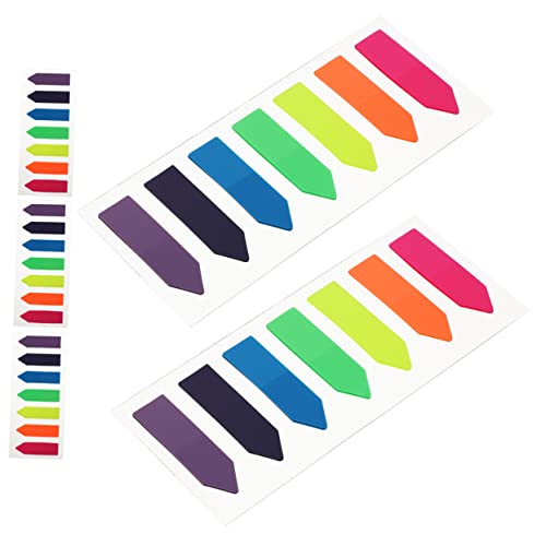 Housoutil 5 Blätter Transparentes Pfeiletikett Seitenreiter Klebrige Indexregisterkarten Klebestreifen Papier Seitenmarkierungen Buchseite Seite Klebrige Registerkarten Colorful Das Haustier von Housoutil