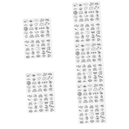 Housoutil 5 Blätter Wasserlöslicher Stickvlies für Handstickerei Selbstklebendes Stickpapier für Einfache Anwendung für Diy Projekte Bekleidungsdesigns und Nähzubehör Embroidery Stabilizer von Housoutil