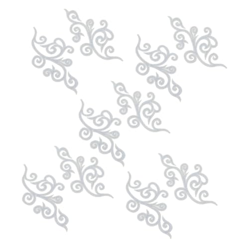 Housoutil 5 Paare Wolkenförmige Stickapplikationen Vintage Bestickte Aufnäher Zum Aufbügeln Und Annähen Für Chinesisches Cheongsam Kleid Hochzeit Bühnenkostüme von Housoutil