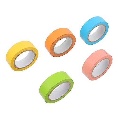 Housoutil 5 Rollen Klebeband Etiketten-Aufkleber DIY Sammelalbum washi tape breit the washi tape aufkleber weihnachten dekoration Aufkleber- Washi-Tape-Aufkleber Japanisches Papier von Housoutil