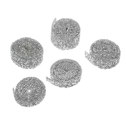 Housoutil 5 Rollen Selbstklebendes Strassband Diy Rhinestone Ribbons für Bastelprojekte Hochzeitsdekoration und Persönliche Einfach Zuschneidbar und Vielseitig Einsetzbar Housoutil 5 Rollen Selbstklebendes Strassband Diy Rhinestone Ribbons für Bastelprojekte Hochzeitsdekoration und Persönliche Einfach Zuschneidbar und Vielseitig Einsetzbar von Housoutil