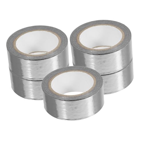 Housoutil 5 Rollen Taschenband Klebeband Farbig Dünn Silberband Metallisch Gold Breit Dekorativ Aufkleber Wand Scrapbooking -vorräte Schrottband Journaling-zubehör Washi-tape-ästhetik Papier von Housoutil