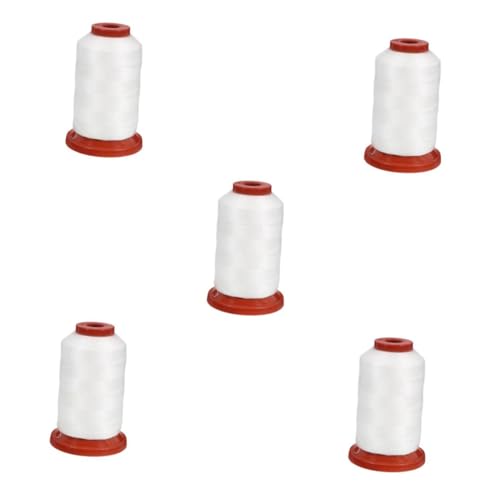 Housoutil 5 Rollen Wasserlösliche Schnur Nähen Decke Kleidung Handarbeit Blau Strickzubehör für den Haushalt Nähmaterial Nähset für den täglichen Gebrauch tragbares Nähgarn Vinylon Weiß von Housoutil