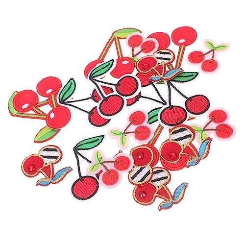 Housoutil 5 Sätze Cherry Embroidery Bügelpatches Aufnäher Für Kleidung Taschen Hüte Diy Applikationen Leicht Zu Verwenden Zum Verzieren Und Reparieren 20 Stück * 5 Housoutil 5 Sätze Cherry Embroidery Bügelpatches Aufnäher Für Kleidung Taschen Hüte Diy Applikationen Leicht Zu Verwenden Zum Verzieren Und Reparieren 20 Stück * 5 von Housoutil