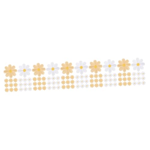 Housoutil 5 Sätze Daisy Applikationen Aufbügel Patches Für Kleidung Taschen Und Hüte Dekorative Designs Einfach Zu Bügeln Für Diy Projekte 20 Stück * 5 von Housoutil