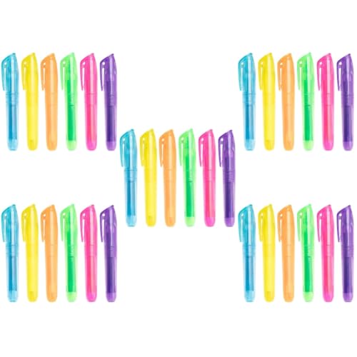Housoutil 5 Sätze Farbige Markierungen Pastell Schulmaterial Kunst Textmarker Marker Lesezeichen Kompakter Scrapbook-marker Schulsammelalbum-marker Plastik 6 Stücke * 5 von Housoutil