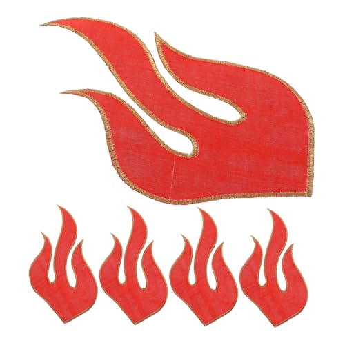 Housoutil 5 Sätze Feuerflammen Bügelbilder Gestickte Applikationen Für Kleidung Dekorative Bügelflicken Zum Aufbügeln Taschen Hüte Kleidung Und Mehr Diy Patches 5 Stück * 5 von Housoutil