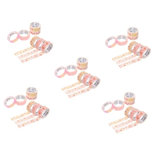Housoutil 5 Sätze Goldpulver Farbiges Klebeband Farbe Für Ästhetisch Uv Zeitschrift Punkte Bandfarbe Handwerk Verpackung Basteln Journal -aufkleber Bastelband Flüsterpapier 7 Rollen * 5 von Housoutil