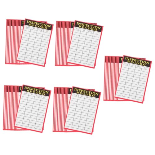 Housoutil 5 Sätze Karteikarte Papier Schilder Für Feuerlöscher-inspektionsprotokolle Tag Der Inspektionsaufzeichnungen Inspektionstags Weiß 100 Blätter * 5 Housoutil 5 Sätze Karteikarte Papier Schilder Für Feuerlöscher-inspektionsprotokolle Tag Der Inspektionsaufzeichnungen Inspektionstags Weiß 100 Blätter * 5 von Housoutil