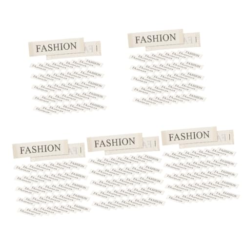 Housoutil 5 Sätze Kleidungsmarke Wäscherei Bekleidungsetiketten Für Wäschetiketten Stickerei Patches Für Jacken Gewebte Etiketten Nähen Von Etiketten Nähetikett Stoff 100 Stück * 5 von Housoutil