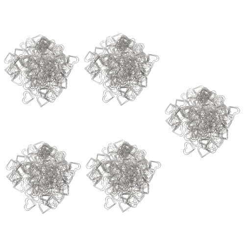 Housoutil 5 Sätze Liebe Büroklammer Form Herzen Papierverschlüsse Büroklammern Einzigartige Papierklammern Herzförmige Kleine Büroklammer Dokumentpapierclips Metall Silber 100 Stück * 5 Housoutil 5 Sätze Liebe Büroklammer Form Herzen Papierverschlüsse Büroklammern Einzigartige Papierklammern Herzförmige Kleine Büroklammer Dokumentpapierclips Metall Silber 100 Stück * 5 von Housoutil