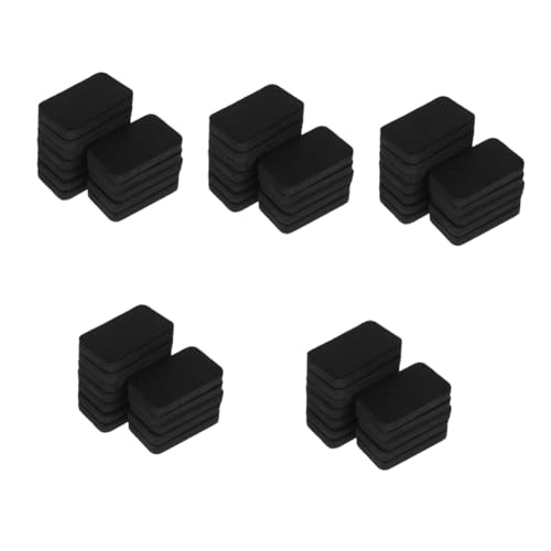 Housoutil 5 Sätze Magnetischer Tafelwischer Löschbar Tafelgitter Für Whiteboard-radierer Für Zu Hause Trockenlöscher Für Whiteboards Magnete Schwarz 12 Stück * 5 von Housoutil