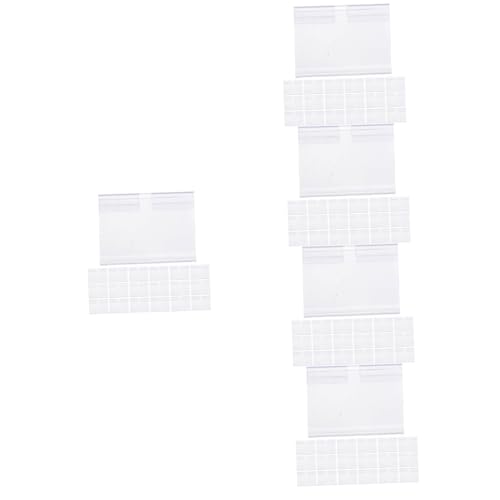 Housoutil 5 Sätze Preisschild Halter Für Regale Transparente Etikettenhalter Aus Beschreibbar Für Supermärkte Und Einzelhandel Robuste Konstruktion Hohe 50 Stück * 5 von Housoutil