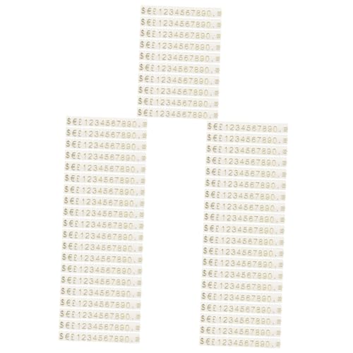 Housoutil 5 Sätze Preisschilder Aus Verstellbare Preisdisplay Für Schmuck Lebensmittel Und Langlebig Leicht Und Bruchsicher Lösung Für Einzelhandel Und Veranstaltungen 10 Saiten * 5 von Housoutil