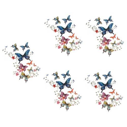 Housoutil 5 Sätze Schmetterling Bügel Patches Farbenfrohe Wärmeübertragungsaufkleber Für Kleidung Diy Dekoration Für Shirts Und Taschen Einfach Anzuwenden Für Kreative Projekte 2 Stück * 5 Housoutil 5 Sätze Schmetterling Bügel Patches Farbenfrohe Wärmeübertragungsaufkleber Für Kleidung Diy Dekoration Für Shirts Und Taschen Einfach Anzuwenden Für Kreative Projekte 2 Stück * 5 von Housoutil