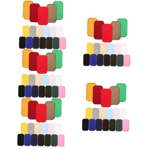 Housoutil 5 Sätze Stickpatches Stoffmaterial Niedliche Patch Reparaturpatches Gestickte Patches Stoffpatch Canvas Patch Jeans Patches Gestickte Aufkleber Kleidungspatches 18 Stücke * 5 von Housoutil