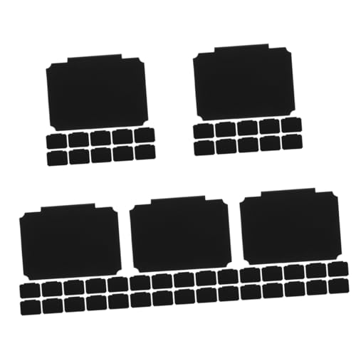 Housoutil 5 Sätze Tag -speicherbox Supermarkt Etiketten Bin Labels Tafel Organisation Korbklammern Zur Beschriftung Multi- -etikett Clip Marktschild-clips Pp Schwarz 15 Stücke * 5 von Housoutil