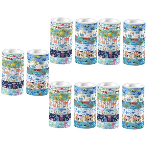 Housoutil 5 Sätze Unterwasserbiotape Für Szene Tagebuch Aufkleber-scrapbooking Journaling Aufkleberband Dekorative Masken Scrapbooking -vorräte Kunsthandwerk Klebeband 12 Rollen * 5 Housoutil 5 Sätze Unterwasserbiotape Für Szene Tagebuch Aufkleber-scrapbooking Journaling Aufkleberband Dekorative Masken Scrapbooking -vorräte Kunsthandwerk Klebeband 12 Rollen * 5 von Housoutil