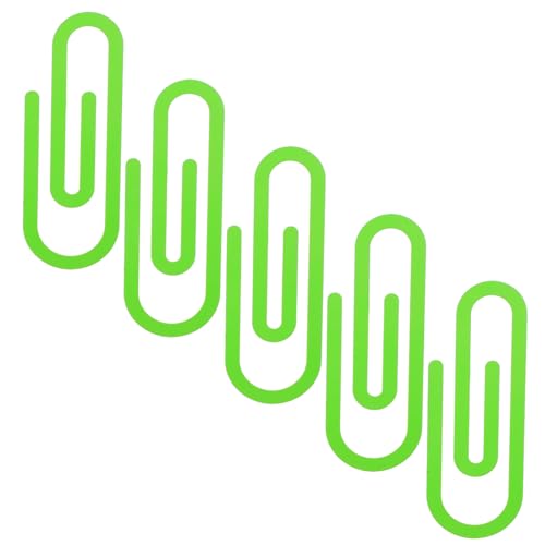 Housoutil 5 Stück Büroklammer Büroklammer büroklammern büromaterial kartenhalter kleiner beschichteter Clip Planke lesezeichen Dokumentclips Markierungsclip für das Büro Eisen Light Green Housoutil 5 Stück Büroklammer Büroklammer büroklammern büromaterial kartenhalter kleiner beschichteter Clip Planke lesezeichen Dokumentclips Markierungsclip für das Büro Eisen Light Green von Housoutil