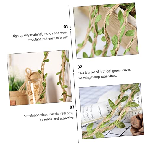 Housoutil 5 Stück DIY Grüne Rattan Kordel für Blumensträuße Hochzeit Geburtstag Dekoration Strapazierfähige Jute Schnur Vielseitige Verpackungs und Bastelschnur von Housoutil