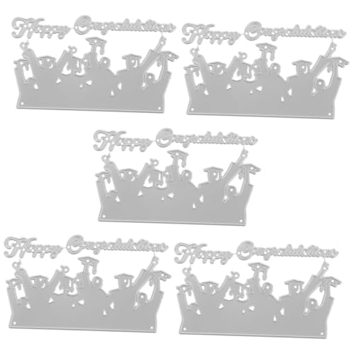 Housoutil 5 Stück DIY Schneidemaschine für Karten Langlebige Carbonstahl Stanzform für Scrapbooking Einladungskarten und Geldgeschenke für Bastelprojekte von Housoutil