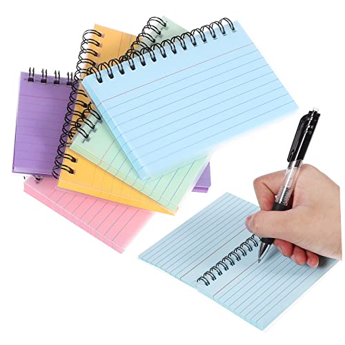 Housoutil 5 Stück Farbiges Spulenbuch Notizbuchkarten Notizkarten Mit Ring Bunt Mini Klein Revision Stationär Schule Gefüttert Karteikarte Regiert Notizblock Student Blau Tragbar Papier Housoutil 5 Stück Farbiges Spulenbuch Notizbuchkarten Notizkarten Mit Ring Bunt Mini Klein Revision Stationär Schule Gefüttert Karteikarte Regiert Notizblock Student Blau Tragbar Papier von Housoutil