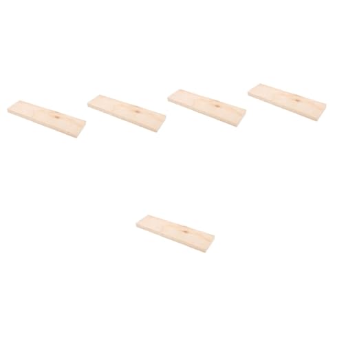 Housoutil 5 Stück Holzplatte Unbehandelt für DIY Projekte Naturholz Bastelmaterial Gravieren für Arbeiten Hochwertige DIY Holzscheiben von Housoutil