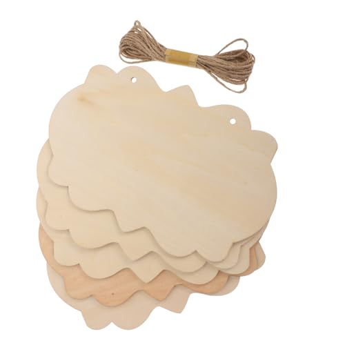 Housoutil 5 Stück Holzschilder Groß mit Juteseil Blanko Holztafeln zum Bemalen Gravieren DIY Unvollendete Holzplaketten für Tür Wanddekoration Kreative Bastelprojekte Housoutil 5 Stück Holzschilder Groß mit Juteseil Blanko Holztafeln zum Bemalen Gravieren DIY Unvollendete Holzplaketten für Tür Wanddekoration Kreative Bastelprojekte von Housoutil