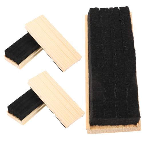 Housoutil 5 Stück Kreidetafel-radierer Aus Holz Trockener Tafelwischer Tragbarer Tafelrätsel Radiergummi Gummis Reiniger Wolle Message Board Tafeln Löschbar Wischen Schwarzes Brett Wollfilz von Housoutil