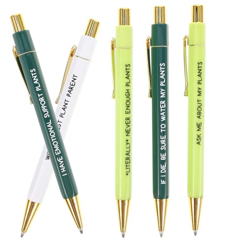 Housoutil 5 Stück Kugelschreiber-Set Versenkbare Kugelschreiberstifte -Kugelschreiber für Partys lustige Arbeitsstifte lustiger Stift Personalisierte Stifte Tintenstifte Plastik von Housoutil