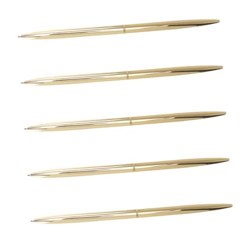 Housoutil 5 Stück Kugelschreiber aus Metall Hochzeitsgastbuchstift Stifte mit goldener Tinte Füllfederhalter aus Metall Luxusstift ausgefallene Stifte für Männer Housoutil 5 Stück Kugelschreiber aus Metall Hochzeitsgastbuchstift Stifte mit goldener Tinte Füllfederhalter aus Metall Luxusstift ausgefallene Stifte für Männer von Housoutil