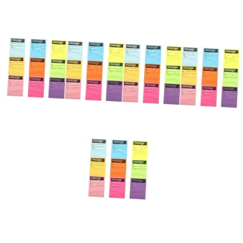 Housoutil 5 Stück Multifunktionale Haftnotizen Farben Selbstklebende Notizzettel für Büro Schule Haushalt Tragbare Memo Pads mit Stark Haftender Oberfläche für Tägliche Notizen und von Housoutil