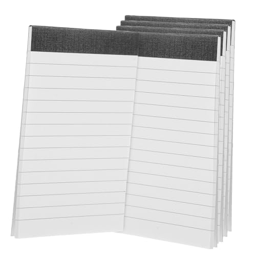 Housoutil 5 Stück Notizbuch Reisejournal Einkaufsliste Magnetunterlage für Kühlschrank Notizpolster Telefonbuch legaler Block Notizblock zu machen kleines Passwortbuch Feldbuch Papier Weiß von Housoutil