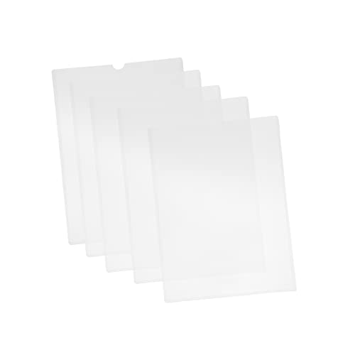 Housoutil 5 Stück PVC Dokumentenschutzumschläge Transparente Schutzhüllen für Zertifikate Format Langlebig und Ölbeständig für Büro und Dokumentenaufbewahrung von Housoutil