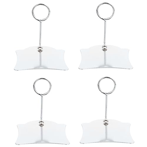 Housoutil 5 Stück Preisschild -Clip Clip für Korbetiketten Display-Tags für den Einzelhandel Supermarkt Clips für Einzelhandelsschilder Preisetiketten-Organizer Metall Silver von Housoutil