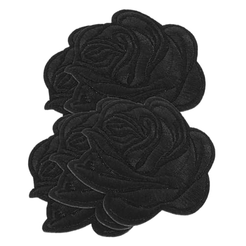 Housoutil 5 Stück Rosen Patch Zum Nähen Stoffflicken Für Kleidung Rosen Applikationen Kleidungs Applikationen Bestickte Kleidungsflicken Blumenflicken Damen Patch Dekoration Hat von Housoutil