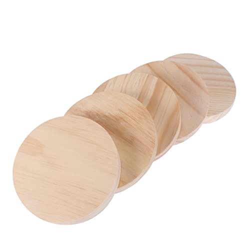 Housoutil 5 Stück Runde Holzplatten für Diy Bastelarbeiten Unbehandelte Holzscheiben für Kreative Projekte und Dekorationen Housoutil 5 Stück Runde Holzplatten für Diy Bastelarbeiten Unbehandelte Holzscheiben für Kreative Projekte und Dekorationen von Housoutil