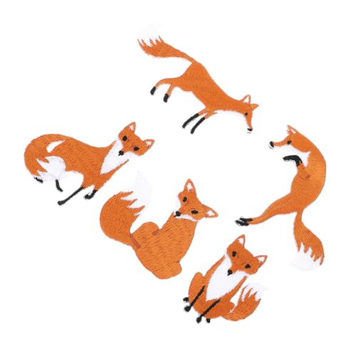Housoutil 5 Stück Teiliges Bestickte Fuchs Aufnäher zum Aufbügeln und Aufnähen Vielseitige Kleidungspatches für DIY Kleidung Taschen Schuhe Hut Langlebige Textilapplikationen mit Lebendigen Housoutil 5 Stück Teiliges Bestickte Fuchs Aufnäher zum Aufbügeln und Aufnähen Vielseitige Kleidungspatches für DIY Kleidung Taschen Schuhe Hut Langlebige Textilapplikationen mit Lebendigen von Housoutil