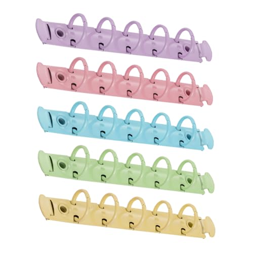 Housoutil 5 Stück Teiliges Bunte Metall-buchringe Binder Clips Robuste Wiederverwendbare Ringbinder zum Organisieren von Notizbüchern Karteikarten Scrapbooks und Diy-projekten Housoutil 5 Stück Teiliges Bunte Metall-buchringe Binder Clips Robuste Wiederverwendbare Ringbinder zum Organisieren von Notizbüchern Karteikarten Scrapbooks und Diy-projekten von Housoutil
