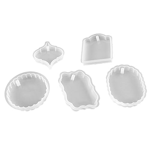 Housoutil 5 Stück Teiliges Diy Schmuckgussform Silikon Epoxidharz Formen für Anhänger und Dekorationen für Handgemachte und Bastelarbeiten von Housoutil