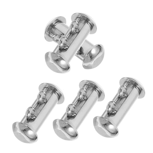 Housoutil 5 Stück Teiliges Edelstahl Doppelreihiger Halskettenverschluss Robuster Schmuckverbinder für Mehrlagige Ketten Diy-freundlicher Armbandverschluss Langlebig Glänzend Vielseitig von Housoutil